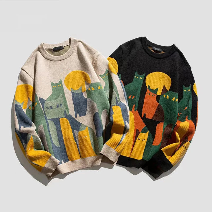 Herrenpullover Oversize Baumwolle Modern Stilvoll