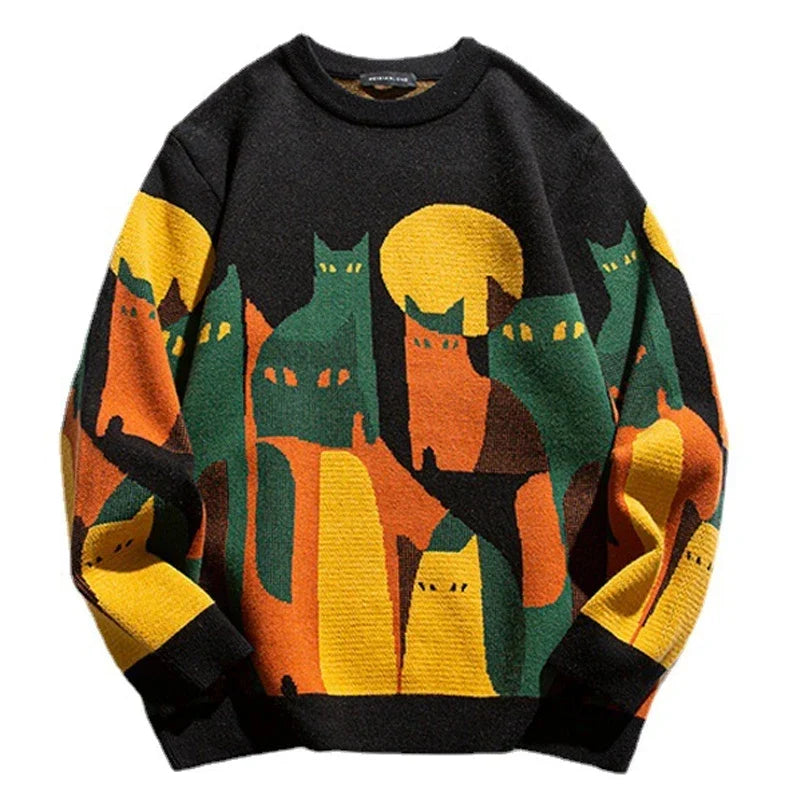 Herrenpullover Oversize Baumwolle Modern Stilvoll