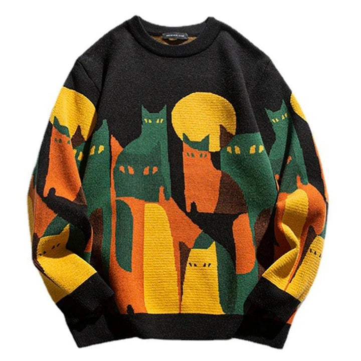 Herrenpullover Oversize Baumwolle Modern Stilvoll