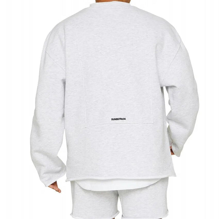 Herrenpullover Rundhals Baumwolle Lässig Langarm