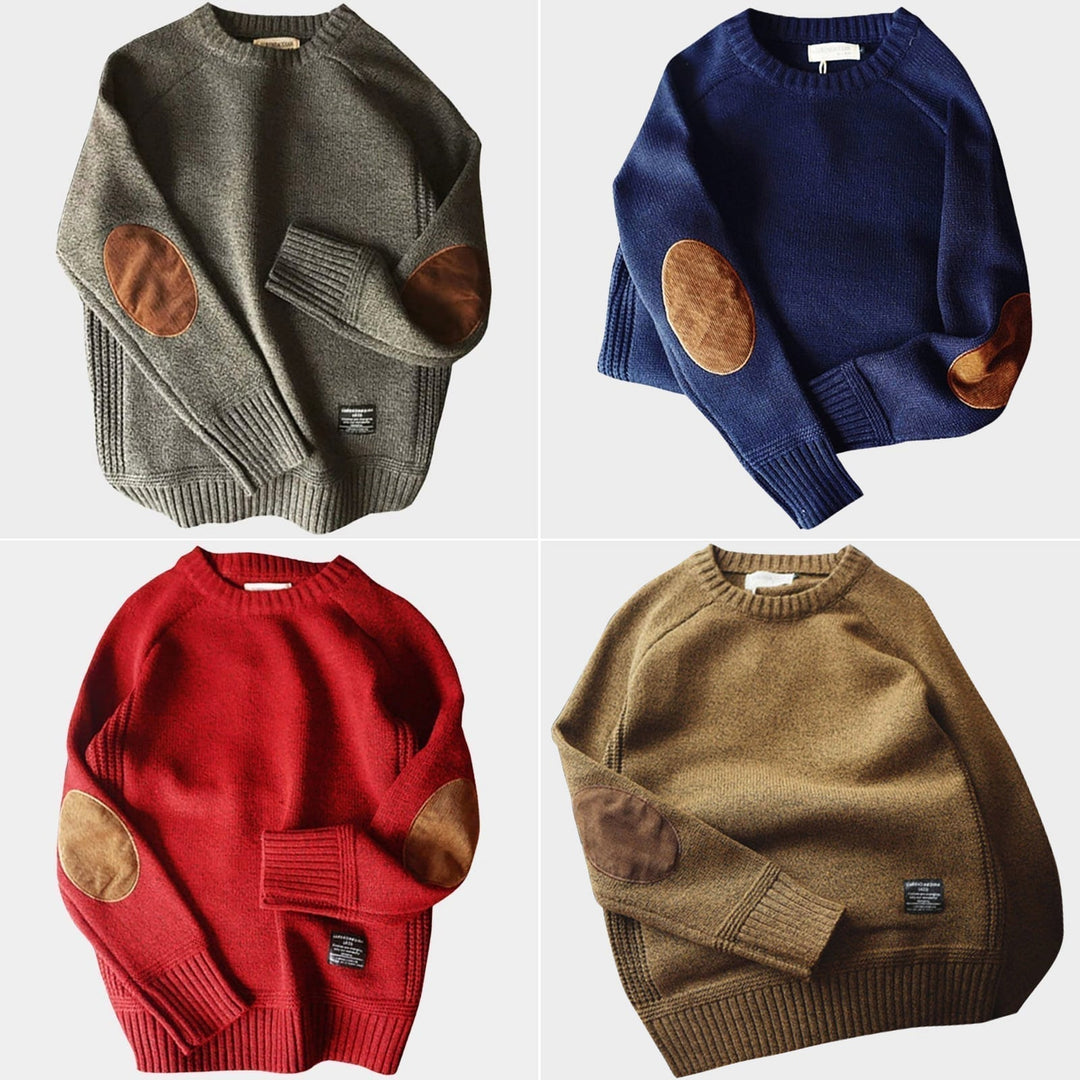 Herrenpullover Rundhalsshirt Baumwolle Modern