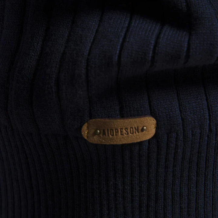 Herrenpullover Strick Halber Reißverschluss Hochwertig