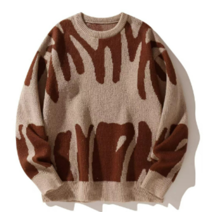Herrenpullover Strick Lässig Weich