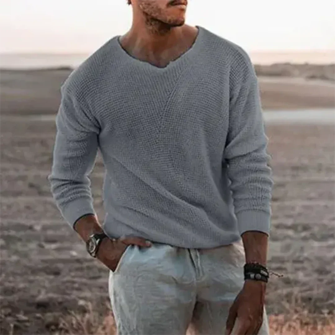 Herrenpullover Weicher Strick Lässig
