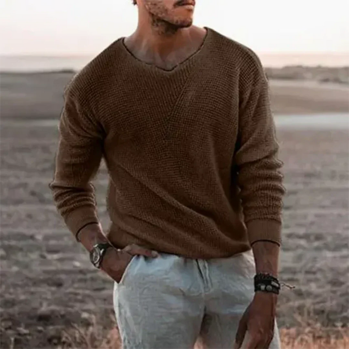 Herrenpullover Weicher Strick Lässig