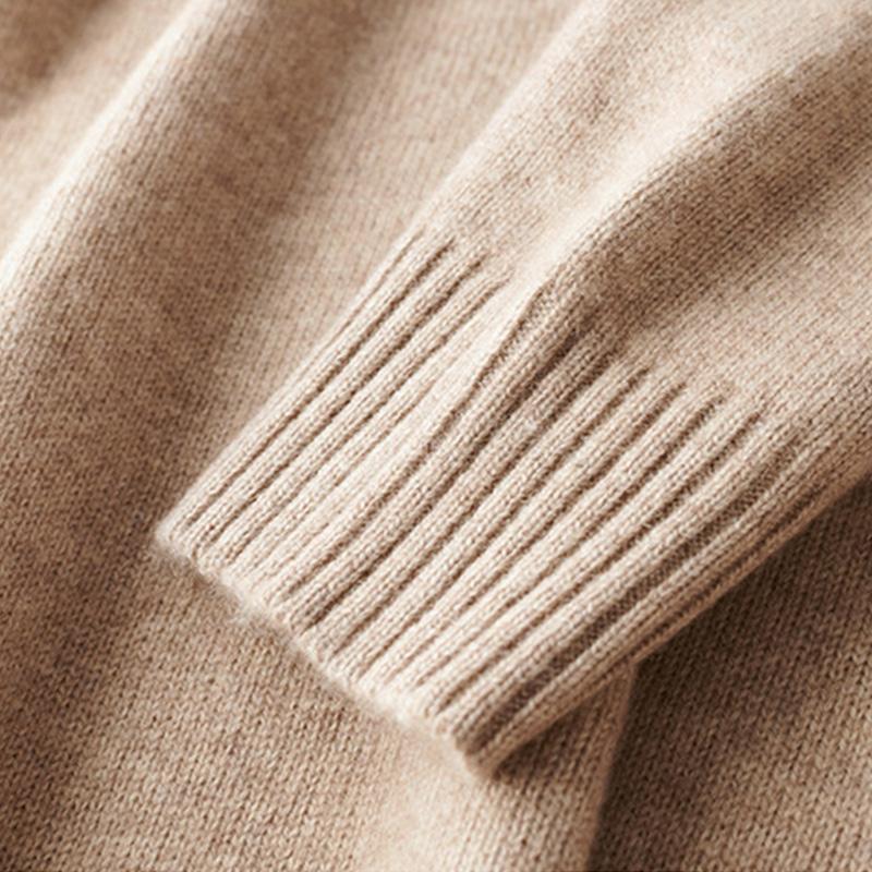 Herrenpullover Wolle Halber Reißverschluss Modern