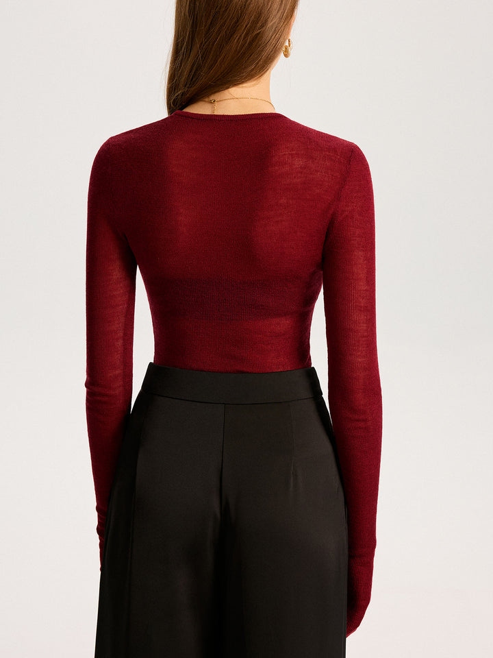 Hochwertiger Strick-Semi-Scher für Damen