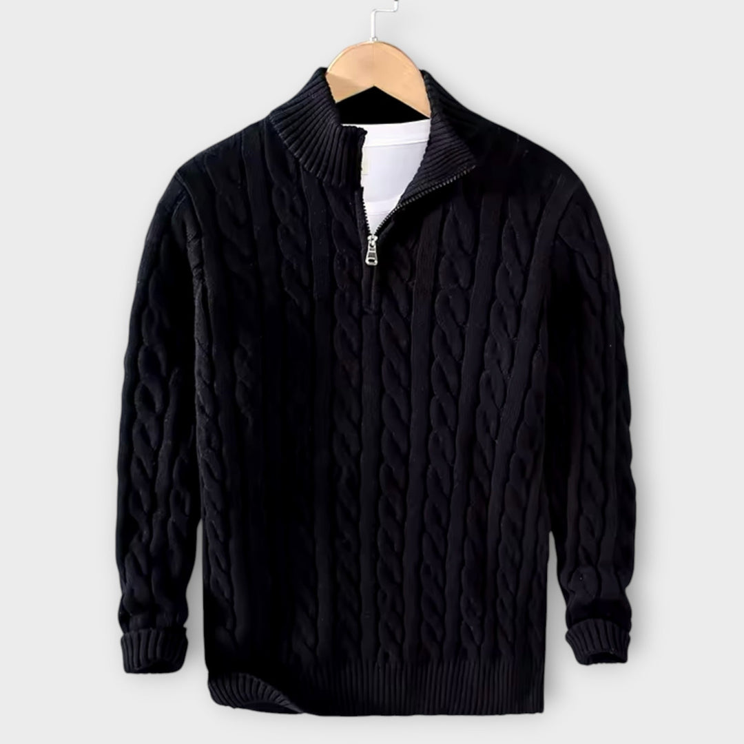 Lorenz | Gemütlicher & Eleganter Half-Zip Pullover