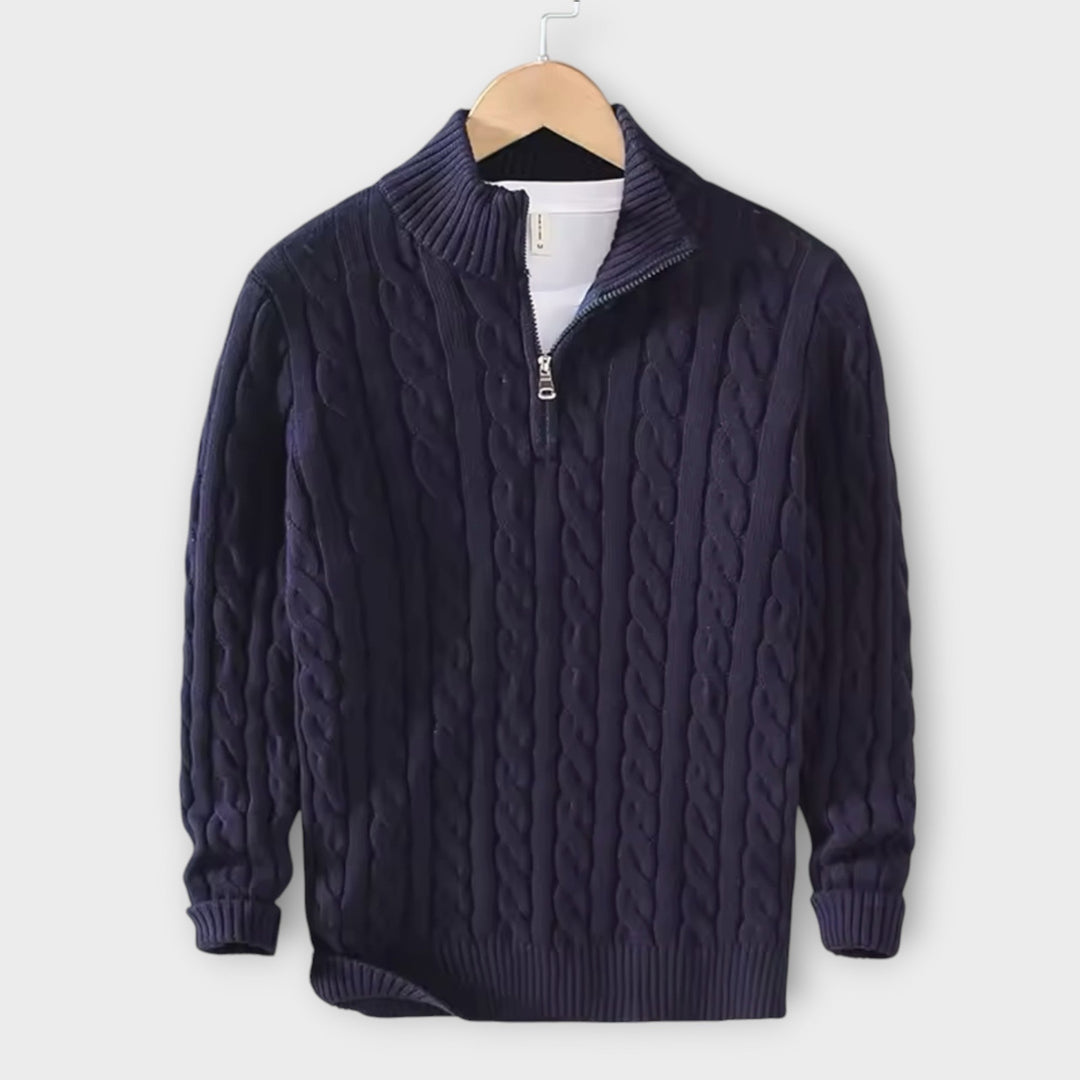 Lorenz | Gemütlicher & Eleganter Half-Zip Pullover