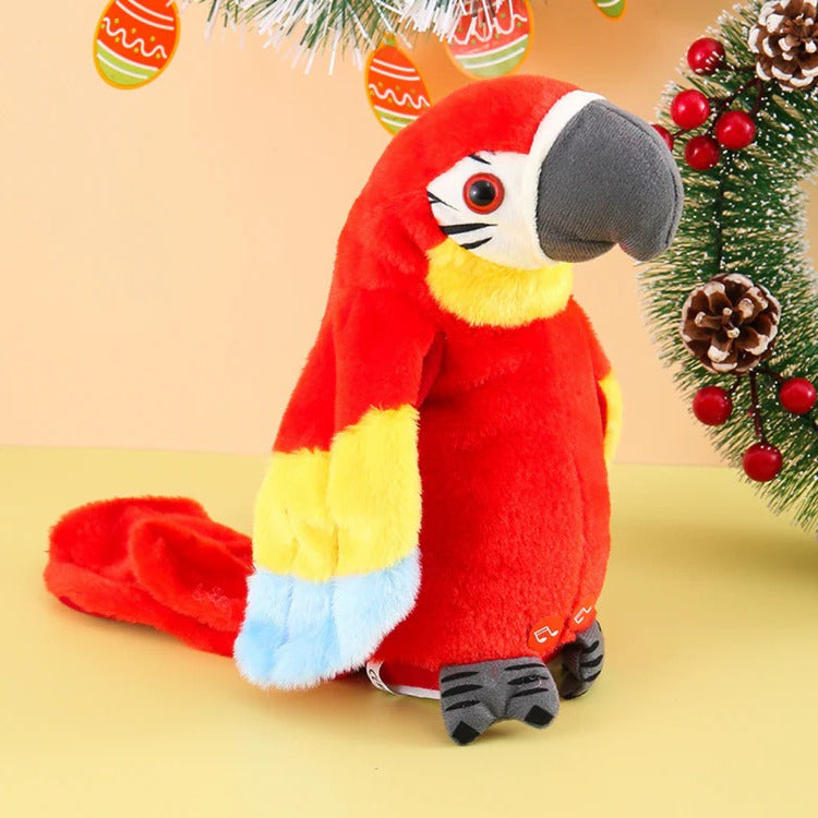 Interaktives Plüschspielzeug: Sprechender Musikspielender Papagei für Kinder 0