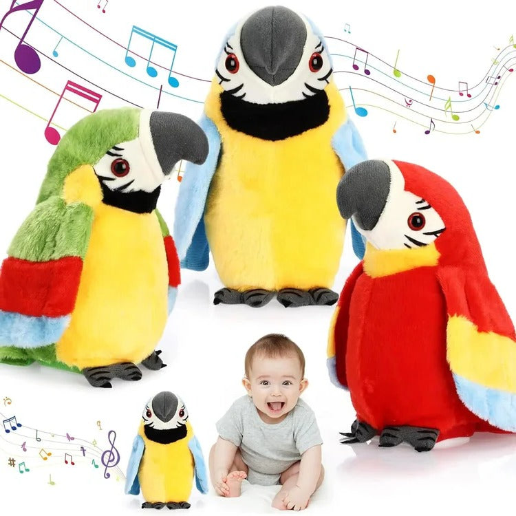 Interaktives Plüschspielzeug: Sprechender Musikspielender Papagei für Kinder 3