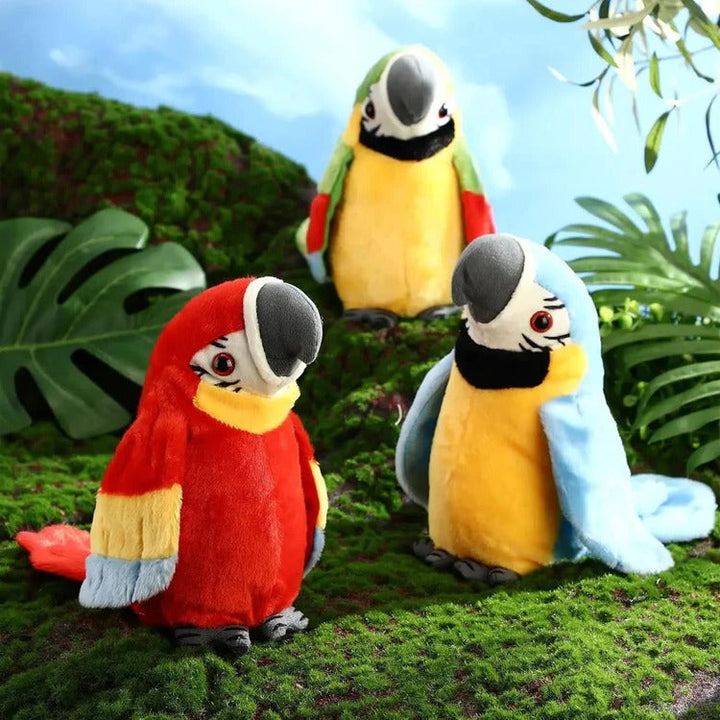 Interaktives Plüschspielzeug: Sprechender Musikspielender Papagei für Kinder 7