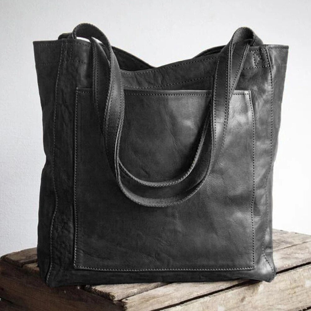 Sac à main en cuir vegan luxueux – Sac spacieux et élégant