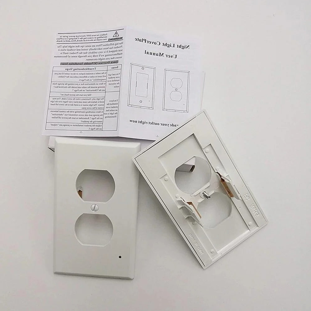 LED-Nachtlicht-Steckdosenabdeckung – 4-teiliges Set mit automatischer Beleuchtung 7