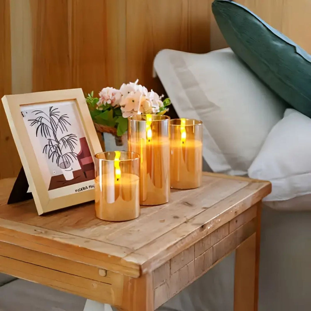 Lumy LED Kerzen mit Timer – Flammenlose Kerzen mit Fernbedienung für stimmungsvolle Beleuchtung 7