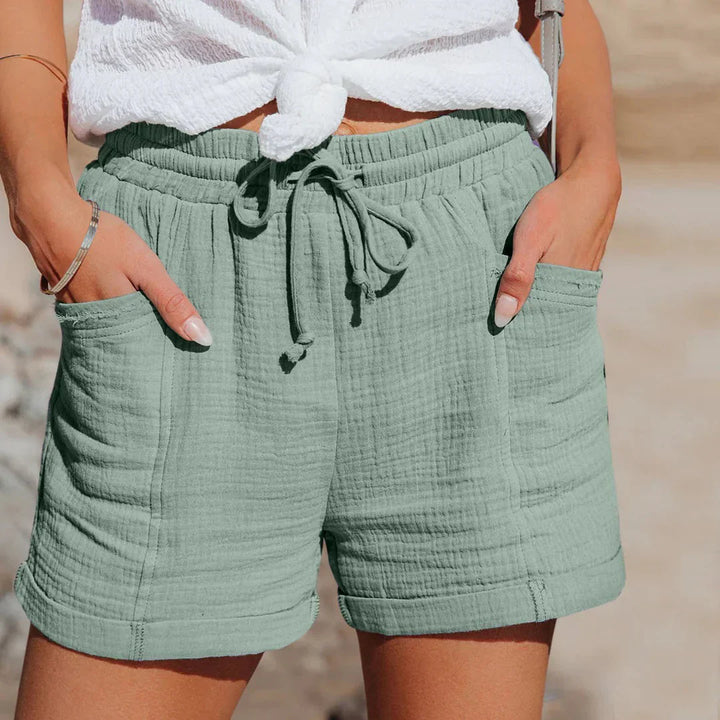 Shorts Taille Haute Luxe Femme – mode et confortable