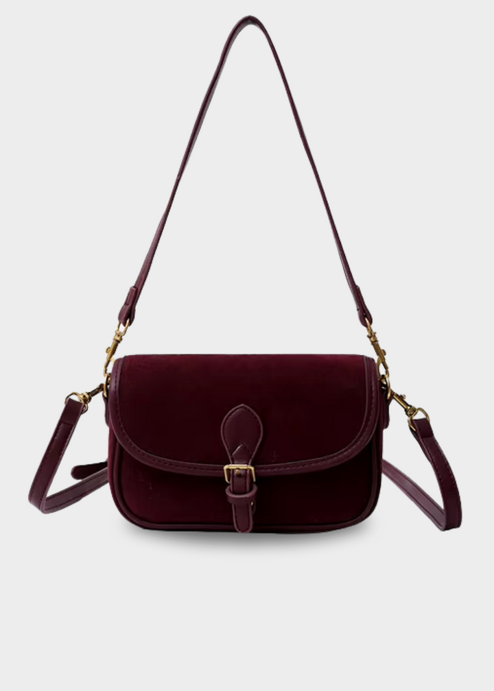 Damen Umhängetasche Wildleder – Kleine Crossbody Tasche Vegan & Vintage