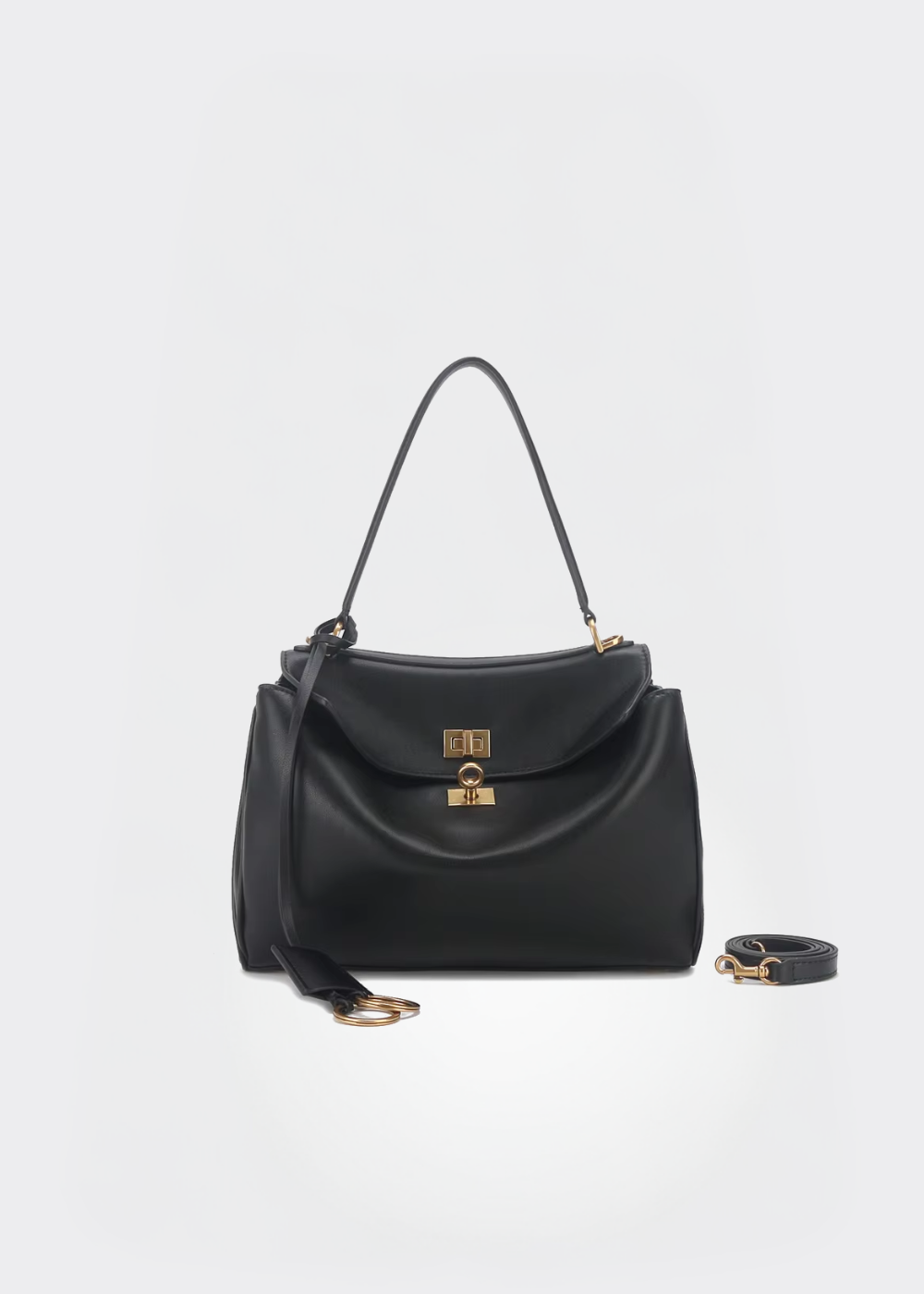Handtasche Damen – Vegane Schultertasche Gold/Silber Vintage