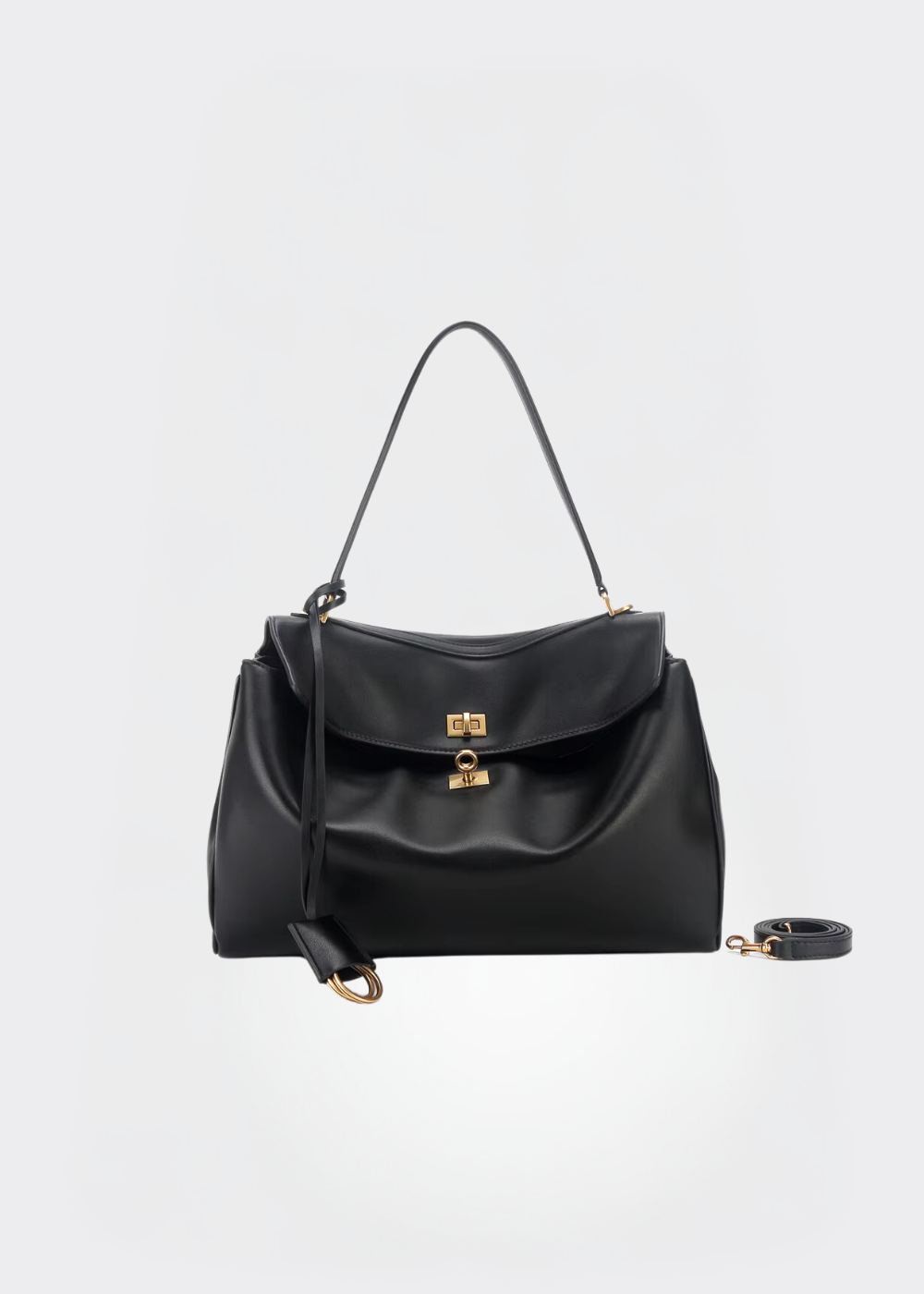 Handtasche Damen – Vegane Schultertasche Gold/Silber Vintage