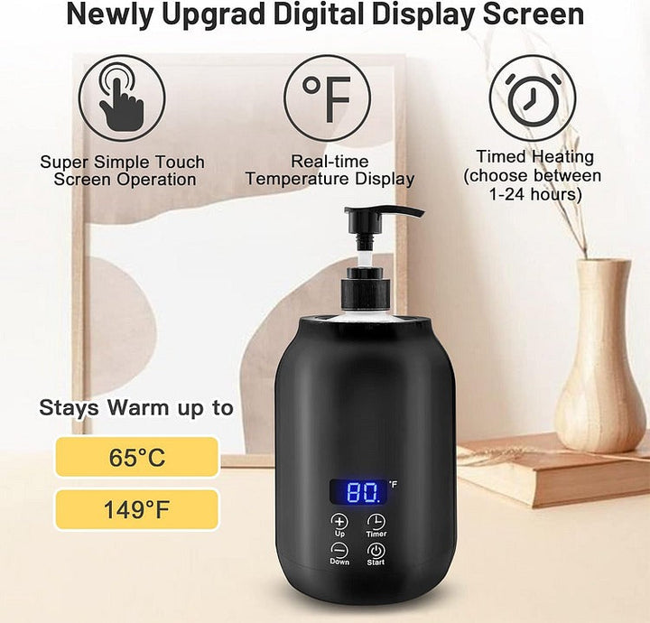 Massageölwärmer Mit 360°-Heizung, Einstellbare Temperatur 30–65 °C, Für Professionelle Massagen 4