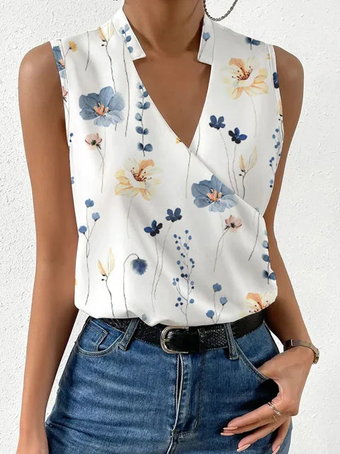 Women's summer top V-neck – Light casual shirt