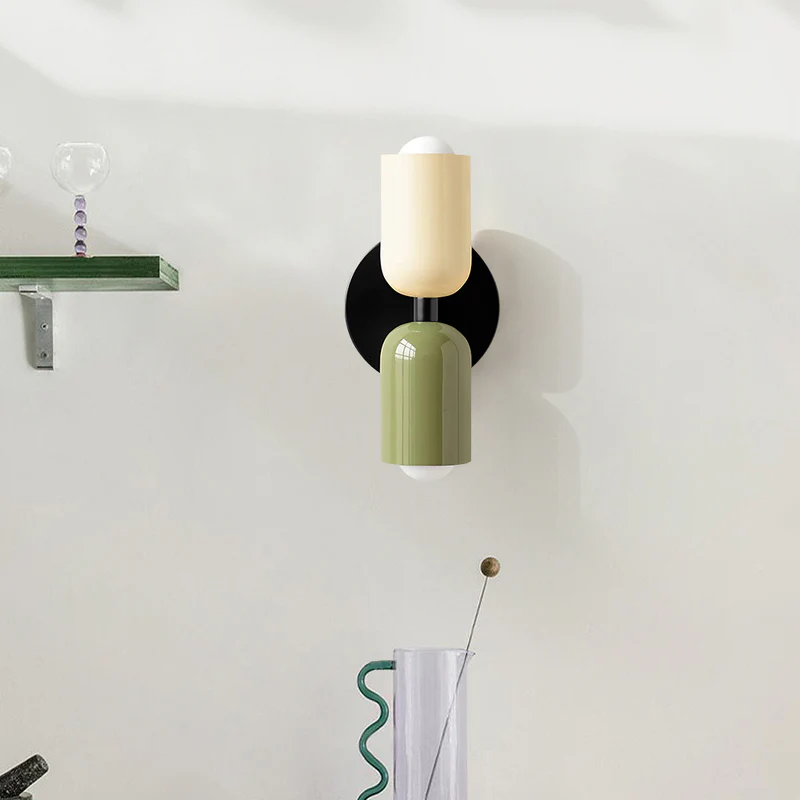 Moderne Louvel LED Wandleuchte Innen – Stilvolle Akzente für Wohnzimmer & Schlafzimmer, 12 cm Durchmesser, Doppelte Fassung 2