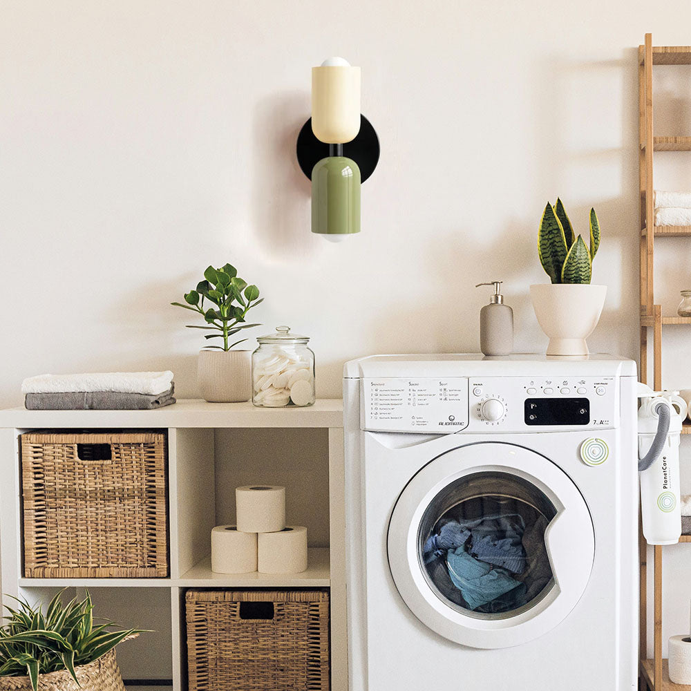 Moderne Louvel LED Wandleuchte Innen – Stilvolle Akzente für Wohnzimmer & Schlafzimmer, 12 cm Durchmesser, Doppelte Fassung 3