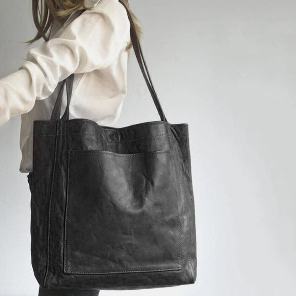 Sac à main en cuir vegan luxueux – Sac spacieux et élégant