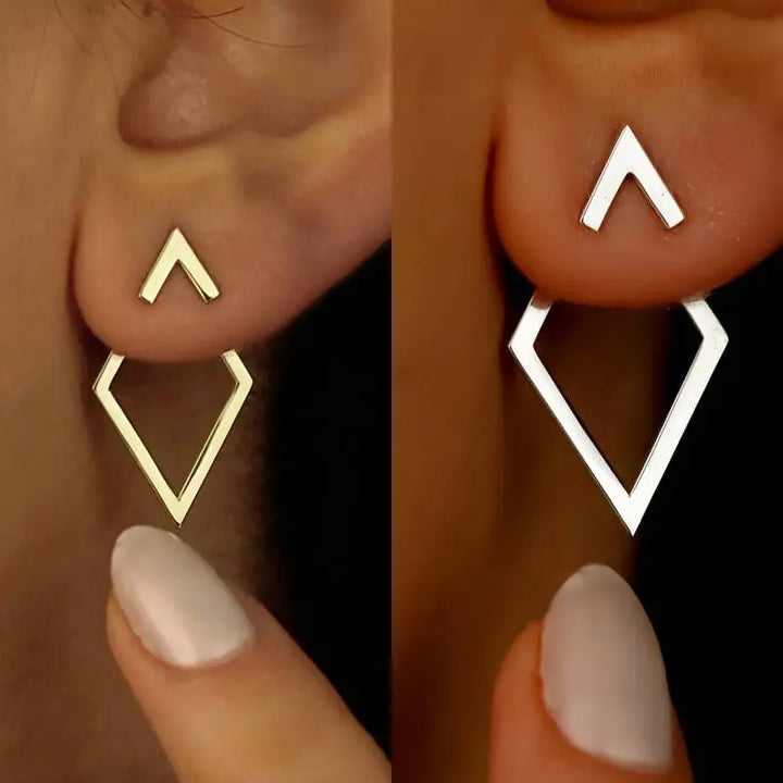 Women's Earrings – Geometric Design made of Alloy – Minimalist & Lightweight