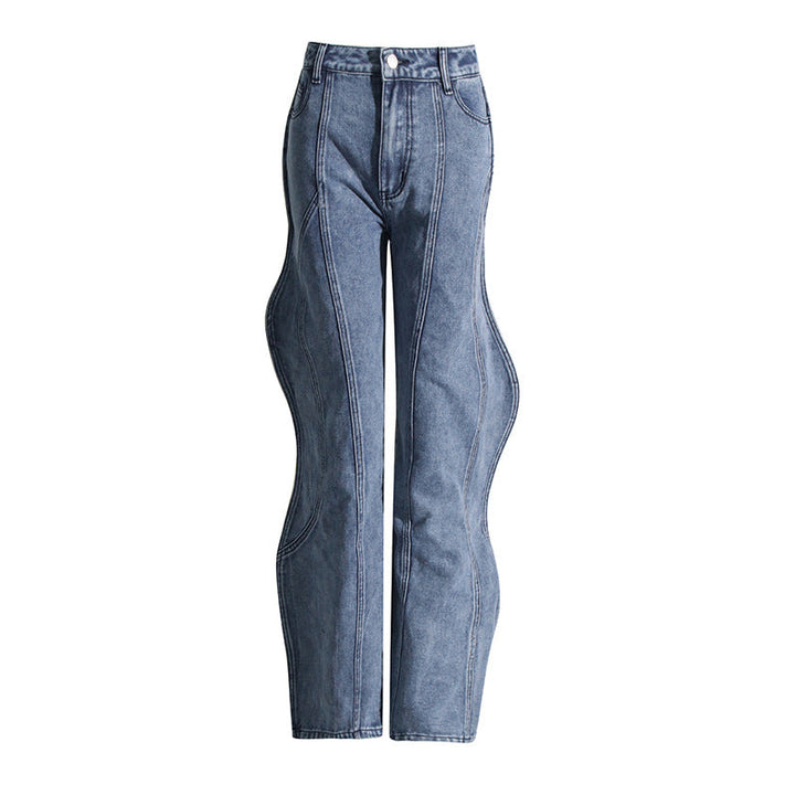 Lässiges Damen Denim Set | Ärmelloses Top & Gerade Hose | Komfort & Stil