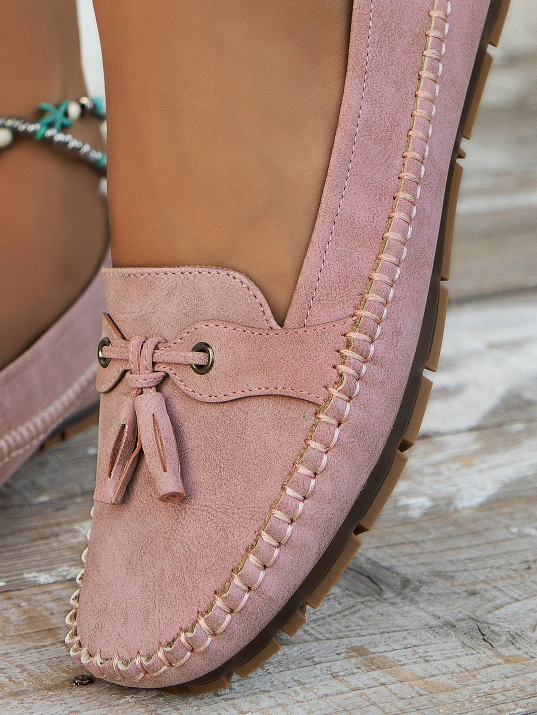 Chaussons pour femmes en cuir végan avec doublure douce – Mocassins élégants pour tous les jours