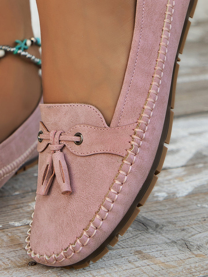 Chaussons pour femmes en cuir végan avec doublure douce – Mocassins élégants pour tous les jours