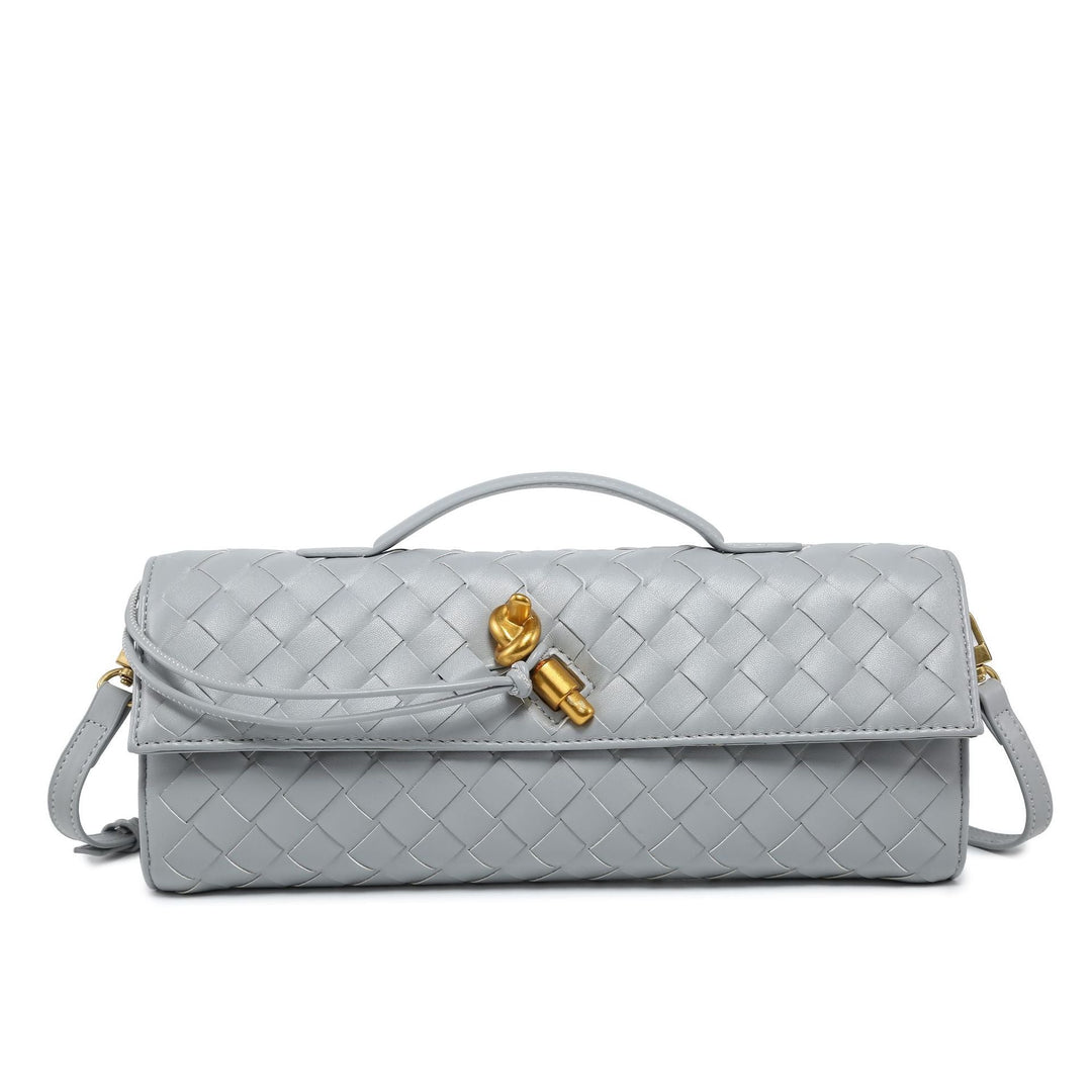 Pochette en cuir vegan de luxe – Tissée à la main, élégante et durable