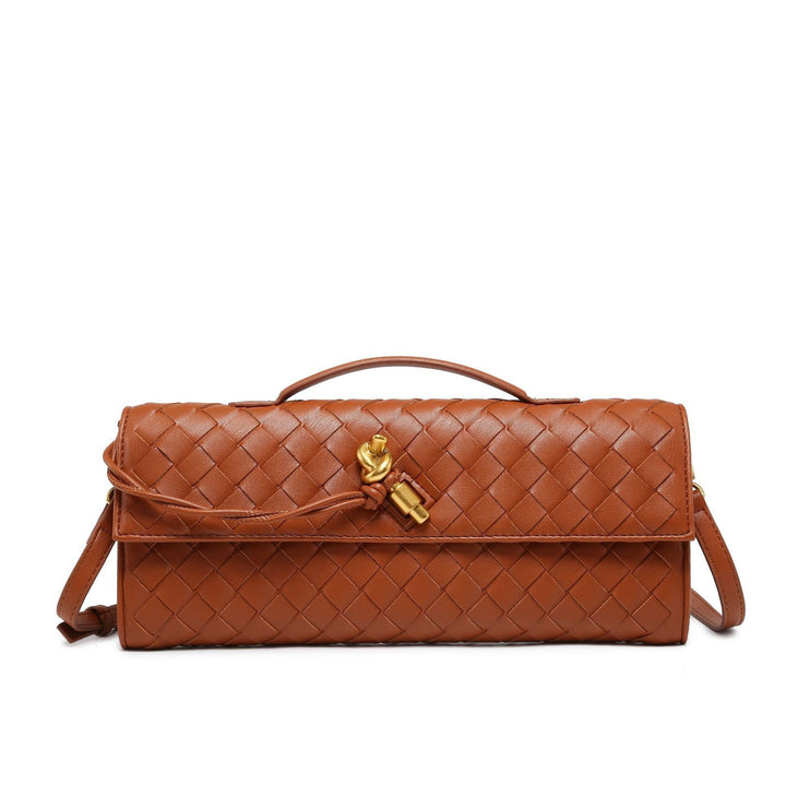 Pochette en cuir vegan de luxe – Tissée à la main, élégante et durable