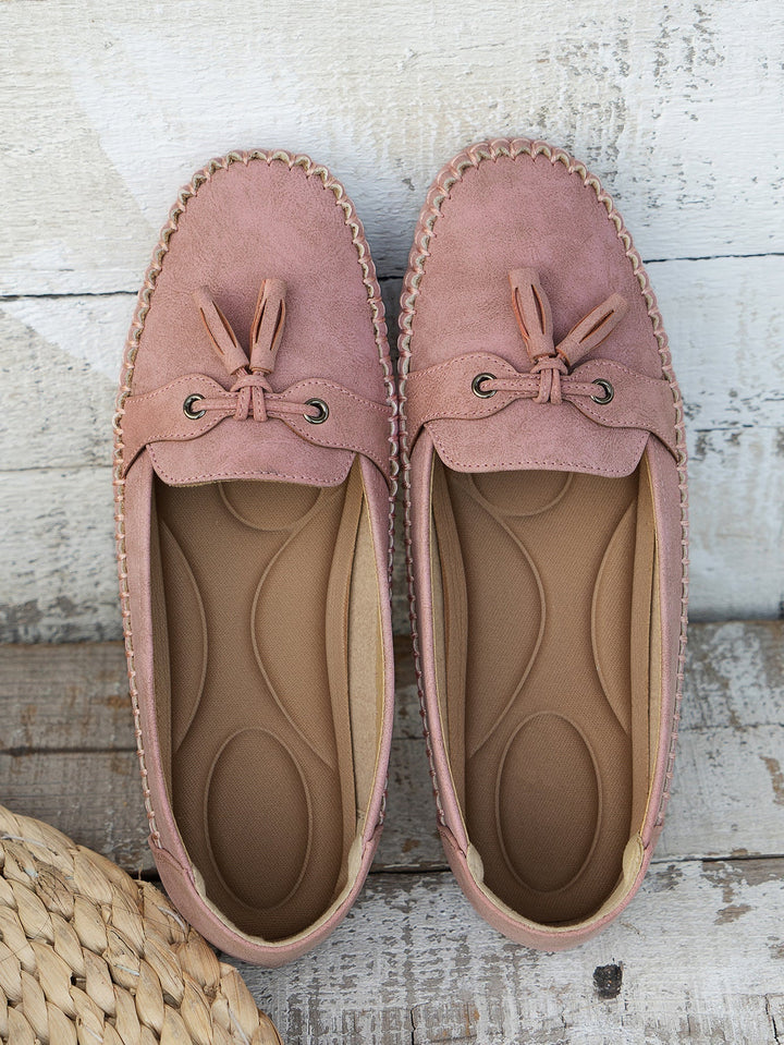 Chaussons pour femmes en cuir végan avec doublure douce – Mocassins élégants pour tous les jours