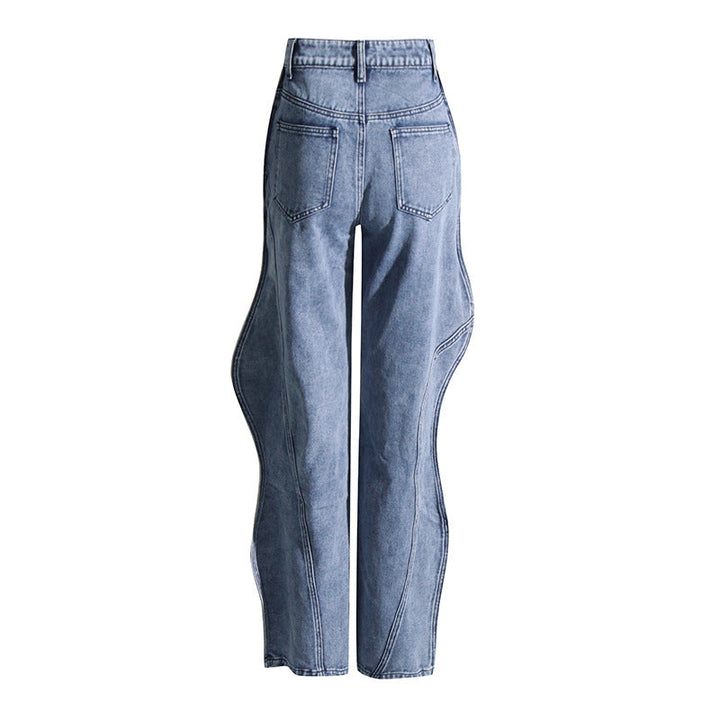 Lässiges Damen Denim Set | Ärmelloses Top & Gerade Hose | Komfort & Stil