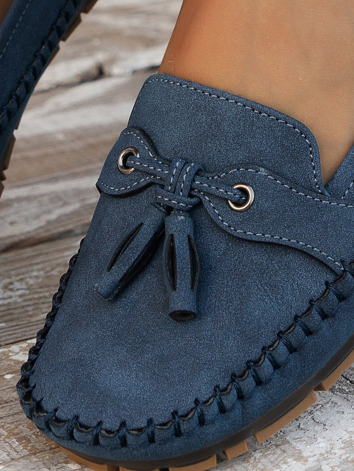 Chaussons pour femmes en cuir végan avec doublure douce – Mocassins élégants pour tous les jours
