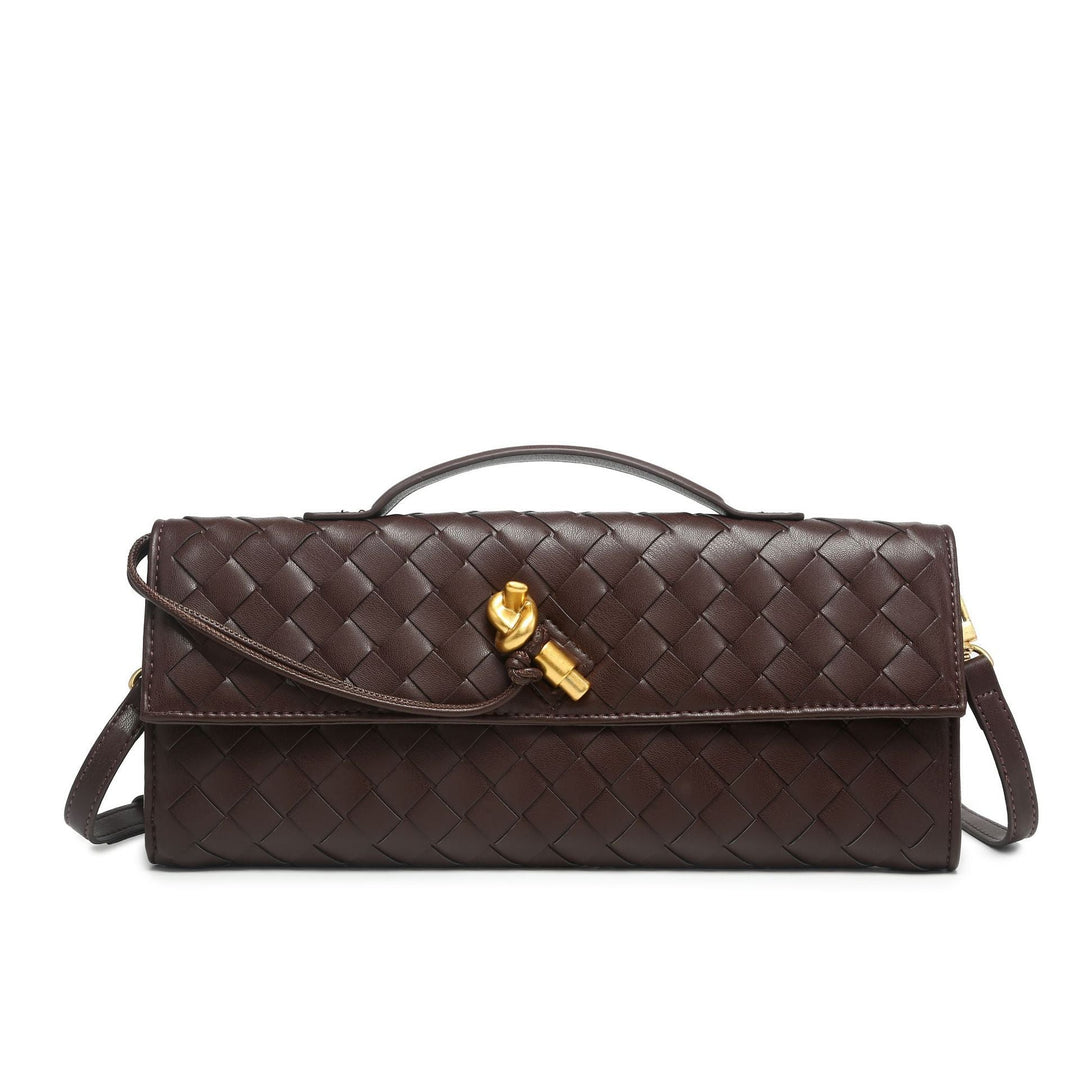 Pochette en cuir vegan de luxe – Tissée à la main, élégante et durable