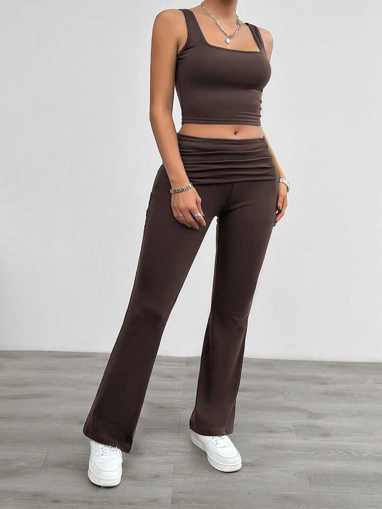 Women's lounge set – soft knit two-piece with loose fit
