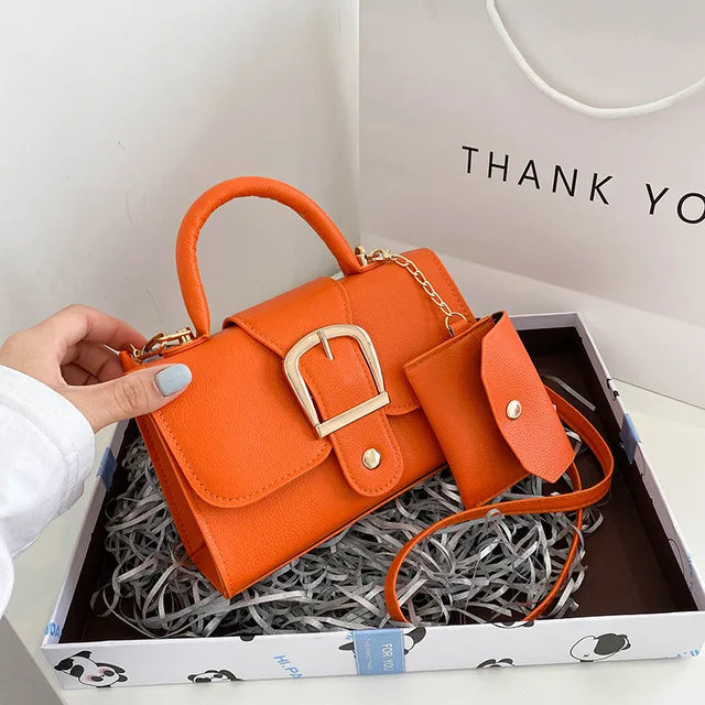 Élégante sac à main pour femmes avec boucle – Sac à épaule en cuir vegan