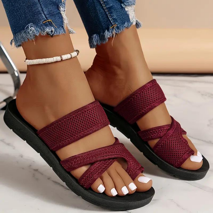 Sandales pour dames avec soutien dorsal - Chaussures confort légères pour l'été