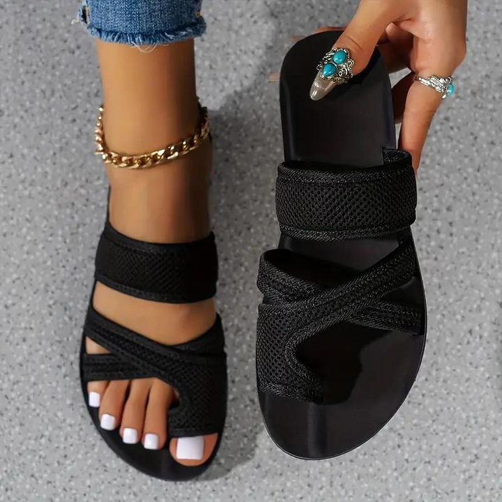 Sandales pour dames avec soutien dorsal - Chaussures confort légères pour l'été