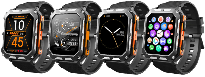 Robuste Smartwatch EnduranceX mit Herzfrequenzmesser und Schrittzähler für Abenteuerlustige 3