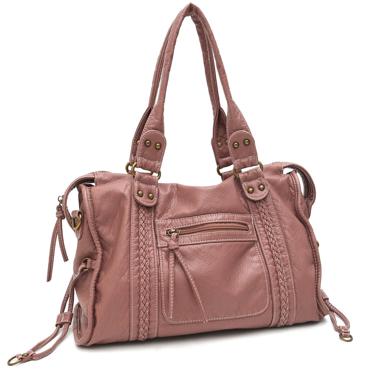 Sac à bandoulière vintage vegan – Élégant sac crossbody pour femmes en éco-cuir