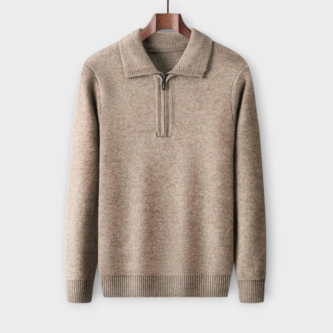 Manuel - Eleganter & gemütlicher Half-Zip Pullover