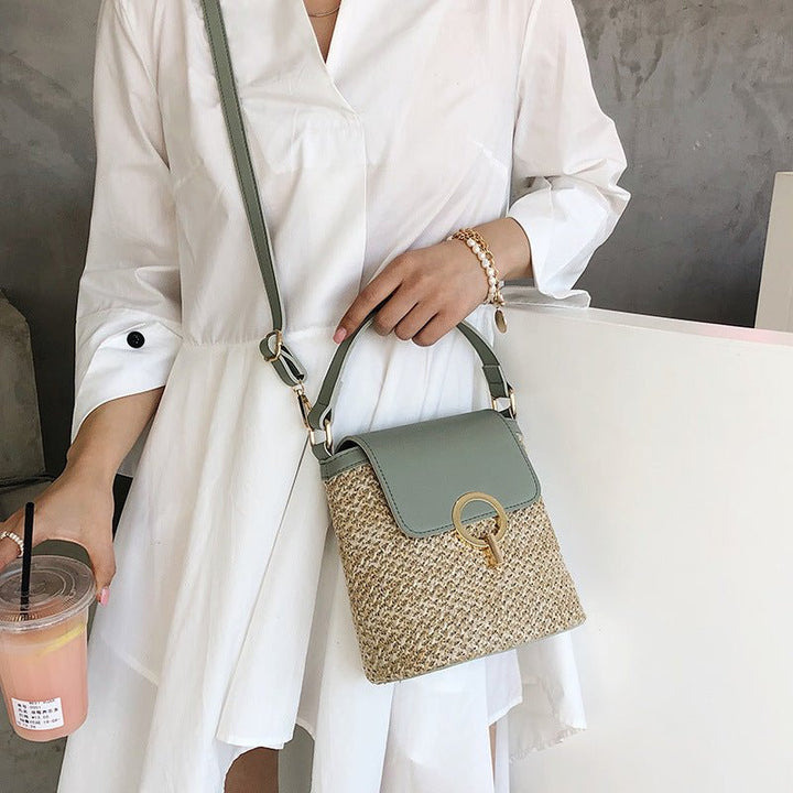 Grande sac de plage en cuir végan – Fait main & Élégant