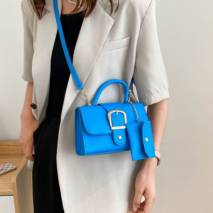Élégante sac à main pour femmes avec boucle – Sac à épaule en cuir vegan