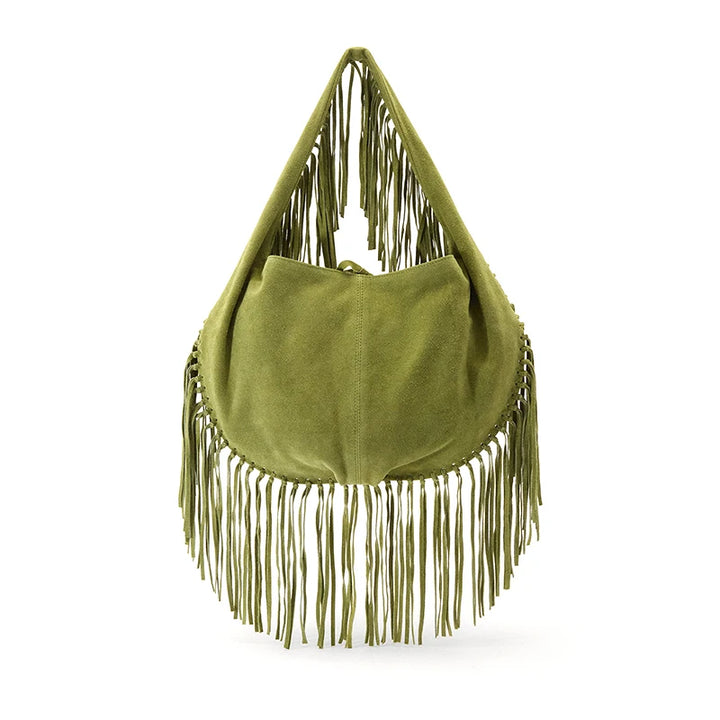 Sac de plage Strohtasche – Grande sac en cuir vegan avec des franges
