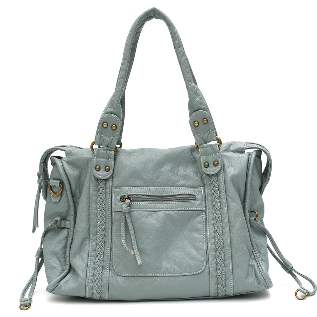 Sac à bandoulière vintage vegan – Élégant sac crossbody pour femmes en éco-cuir