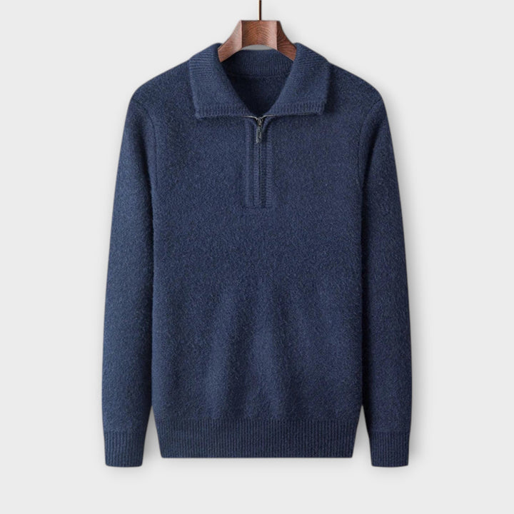 Manuel - Eleganter & gemütlicher Half-Zip Pullover